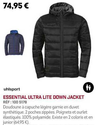 essential ultra lite down jacket uhlsport