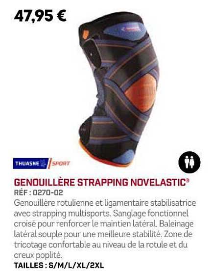 genouillère strapping novelastic thuasme sport