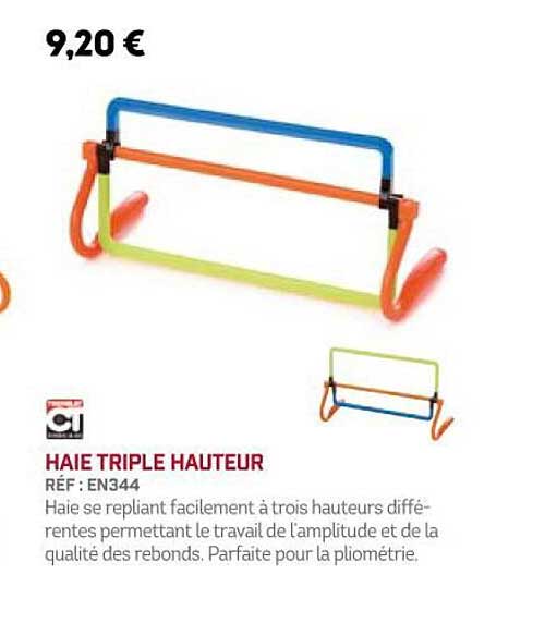 haie triple hauteur
