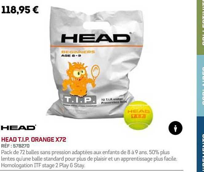 head t.i.p. orange x72