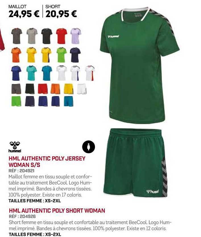 hml authentic poly jersey woman s s hpl authentic poly short woman