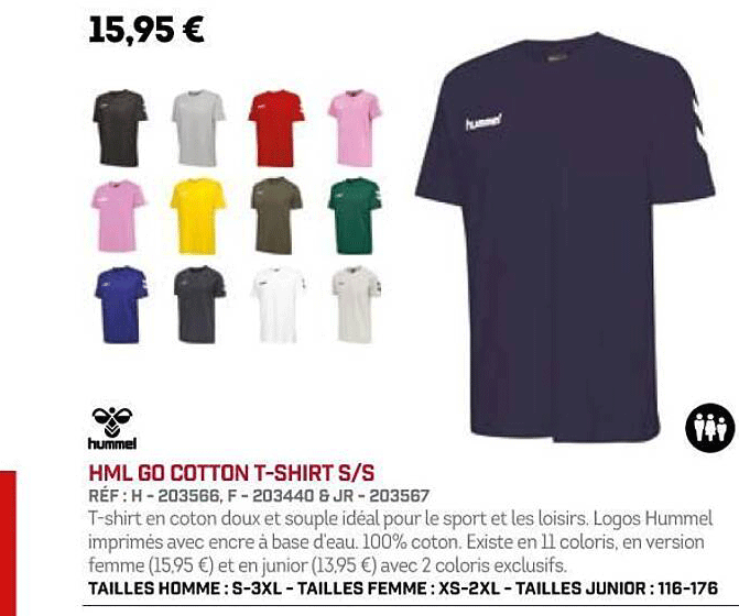 hml go cotton t-shirt s s hummel