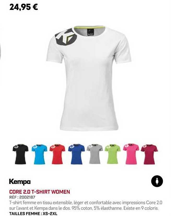 kempa core 2.0 t-shirt women