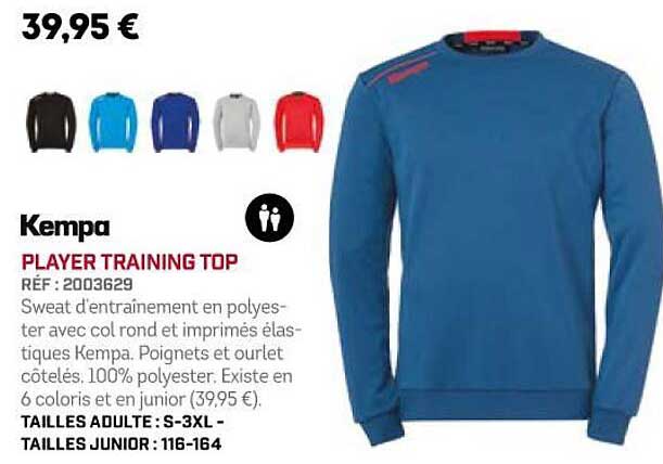kempa player training top
