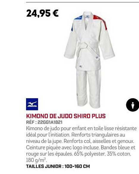 kimono de judo shiro plus