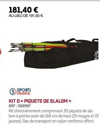 kit d «piquets de slalom» sporti france