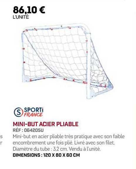 mini-but acier pliable sporti france