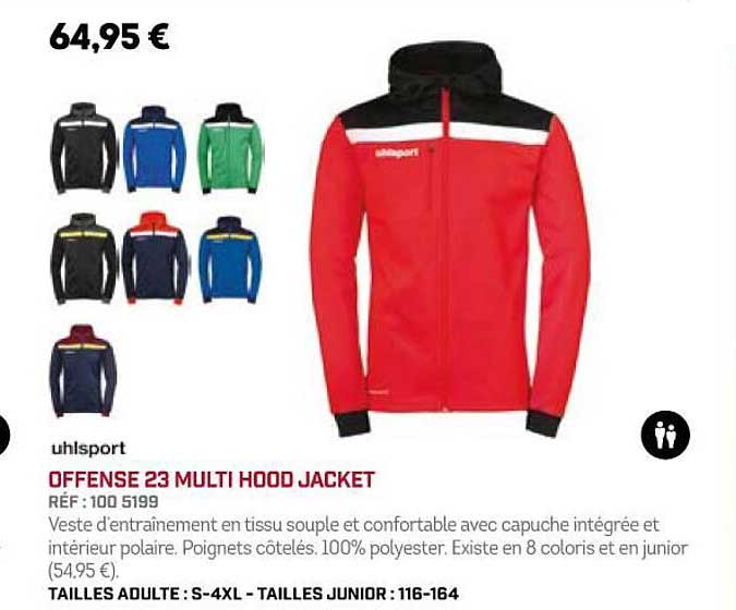 offense 23 multi hood jacket uhlsport