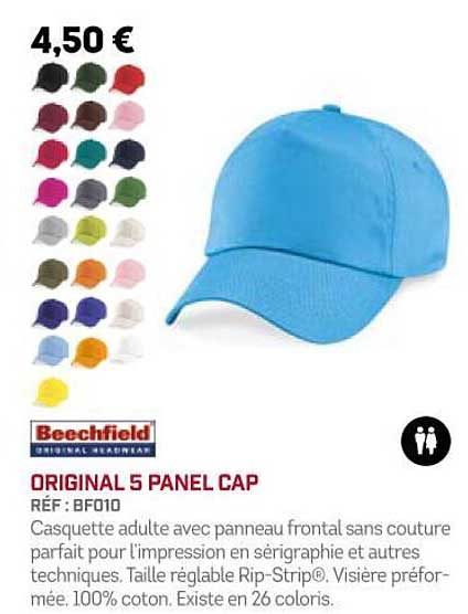 original 5 panel cap beechfield