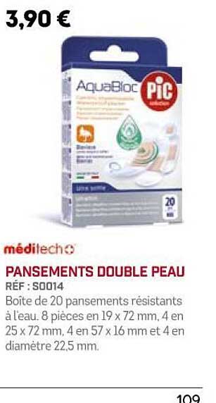 pansements double peau méditech
