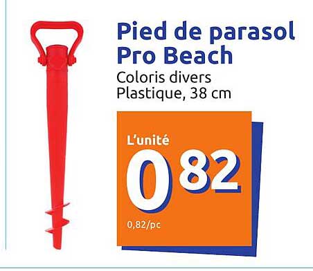 pied de parasol pro beach