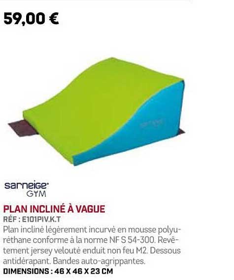 plan incliné à vague sarneige gym
