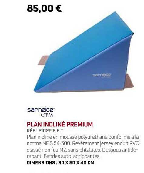 plan incliné premium sarneige gym