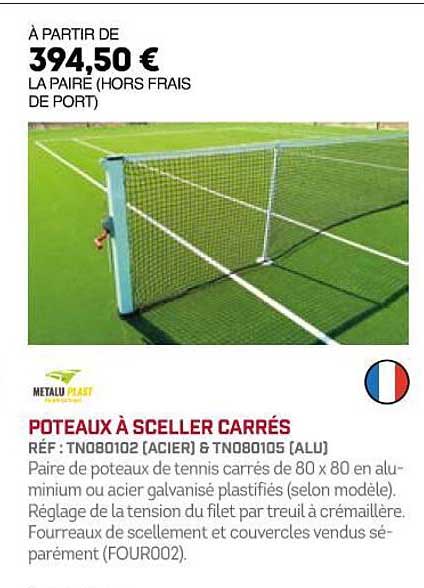 poteaux à sceller carrés