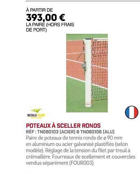 poteaux à sceller ronds