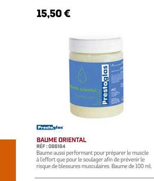 prestoglas baume oriental