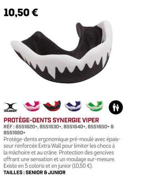 protège-dents synergie viper gilbert