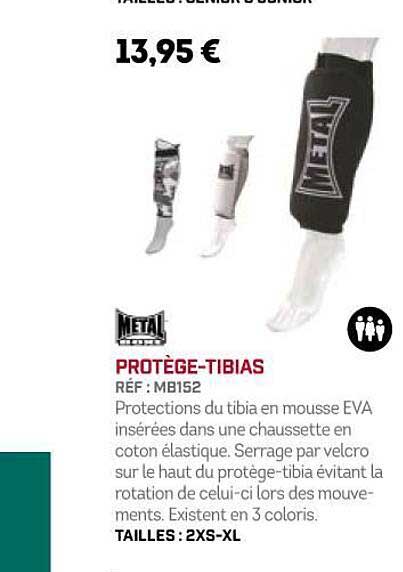 protège-tibias metal