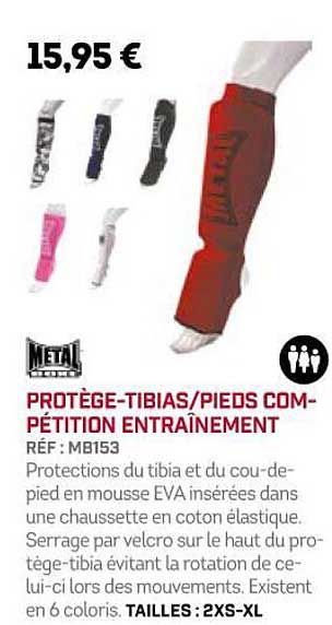 protège-tibias pieds compétition entraînement