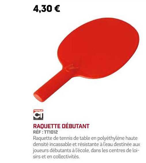 raquette débutant