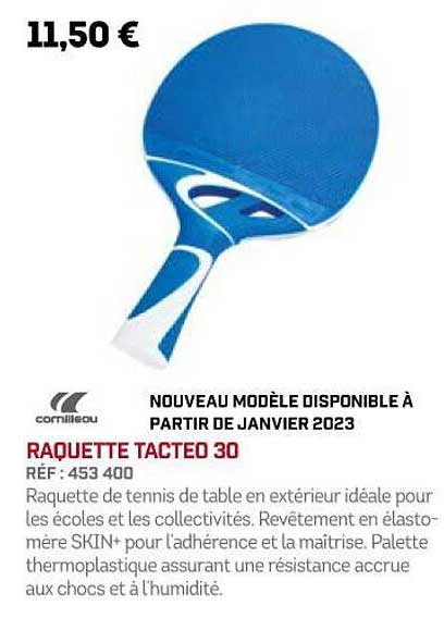 Raquette Tacted 30 Cornilleau