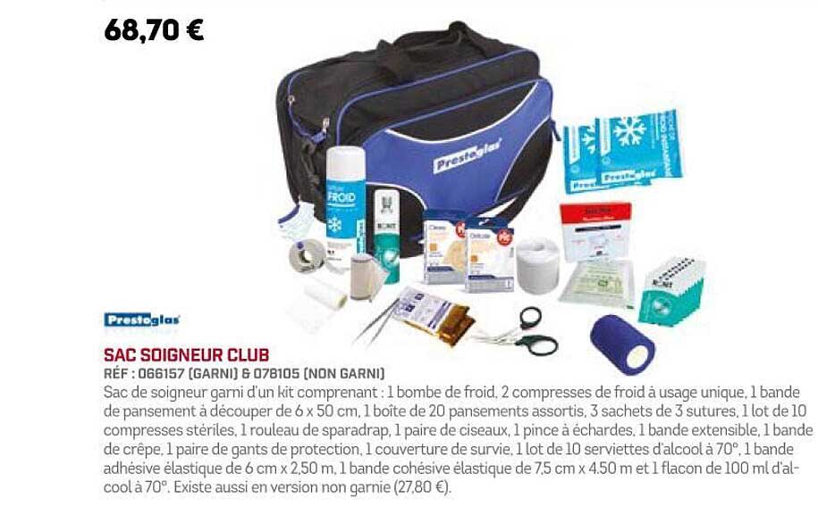 sac soigneur club prestoglas