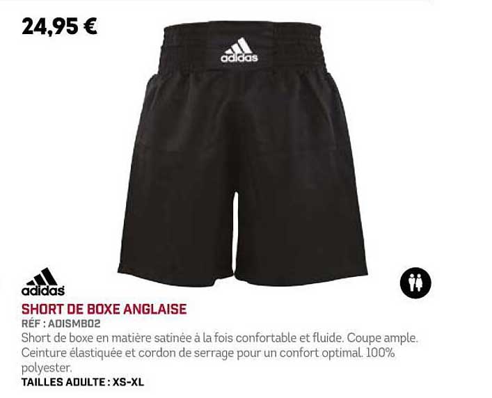 short de boxe anglaise adidas