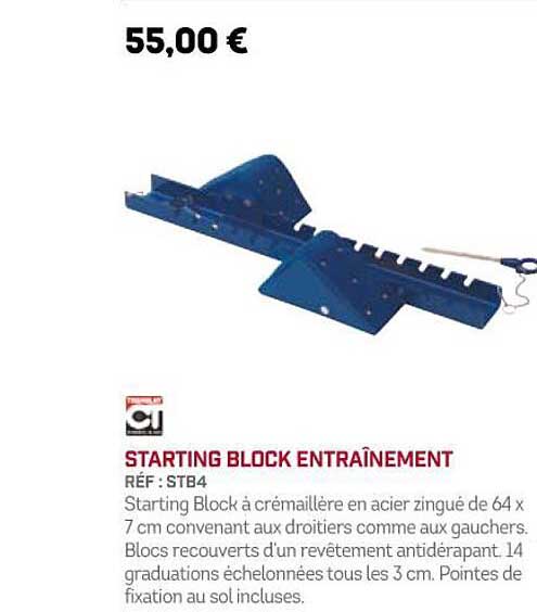 starting block entraînement