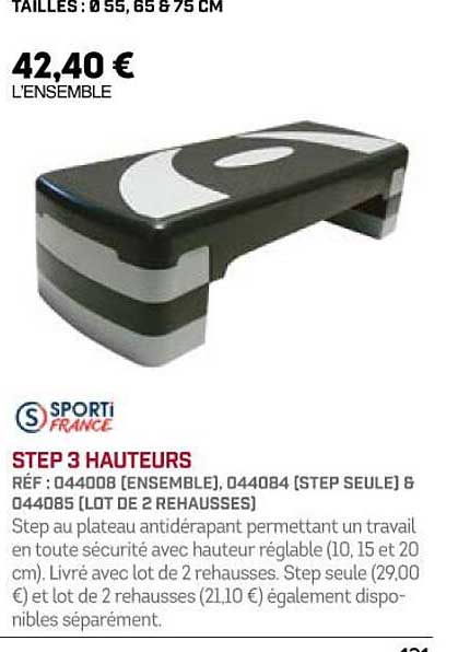 step 3 hauteurs sporti france