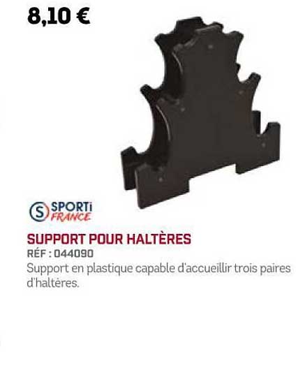support pour haltères sporti france