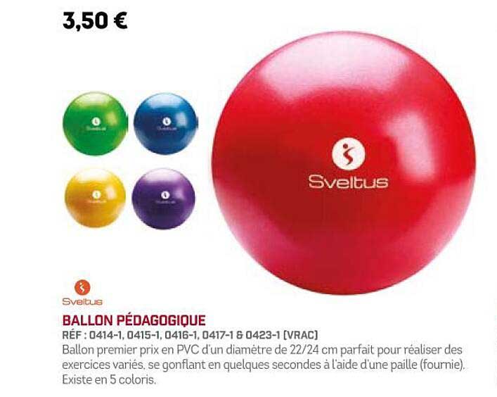 sveltus ballon pédagogique