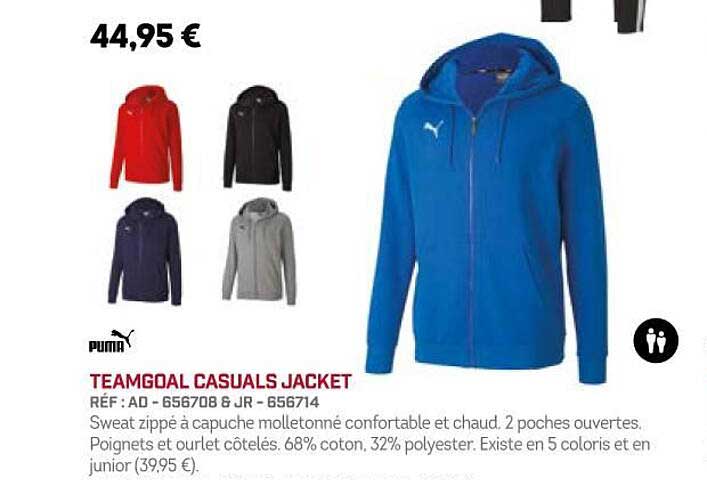 teamgoal casuals jacket puma