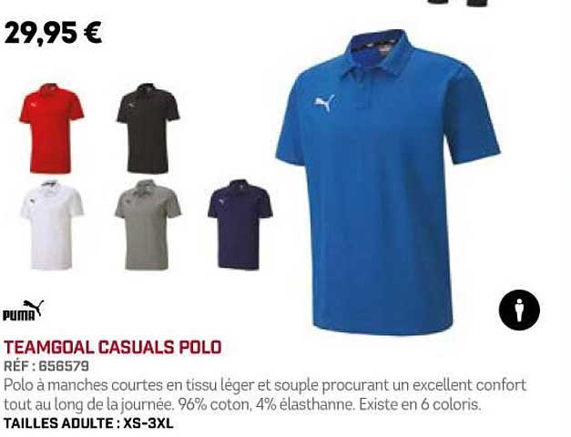 teamgoal casuals polo puma