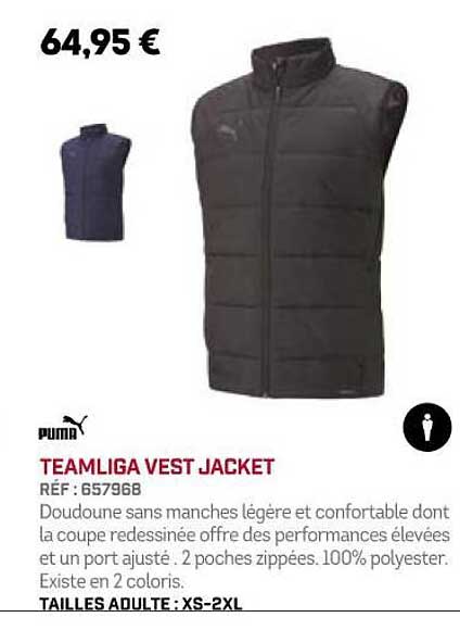 teamliga vest jacket puma