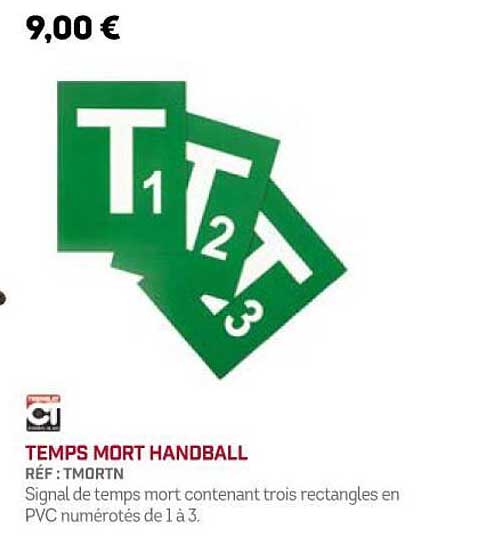 temps mort handball