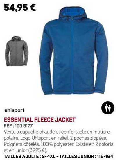 uhlsport essential fleece jacket