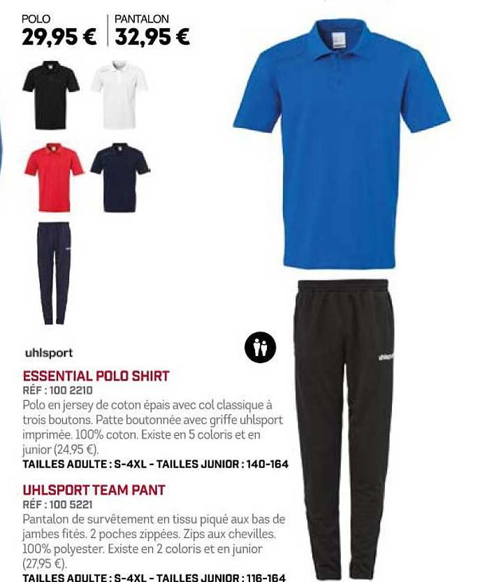 Uhlsport Essential Polo Shirt Uhlsport Team Pant