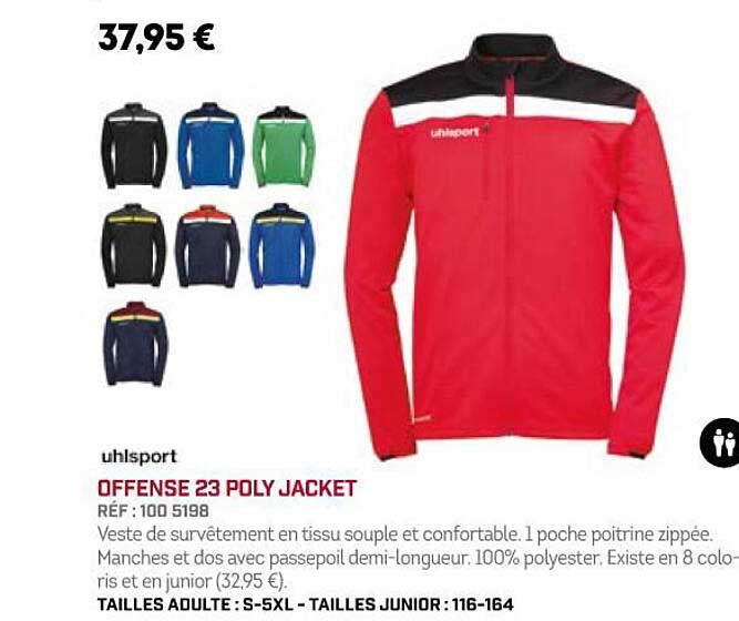 uhlsport offense 23 poly jacket