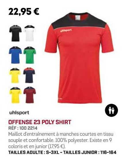 uhlsport offense 23 poly shirt