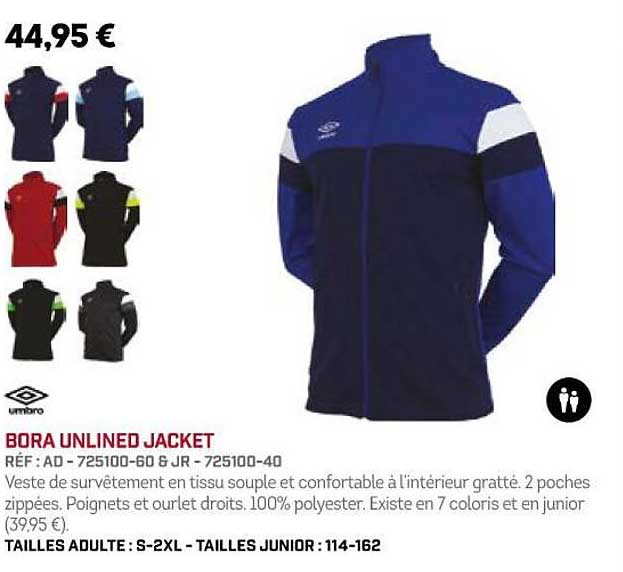 umbro bora unlined jacket