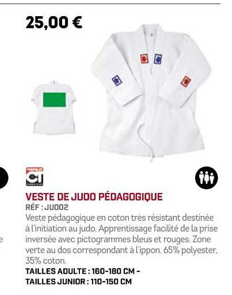veste de judo pédagogique ct