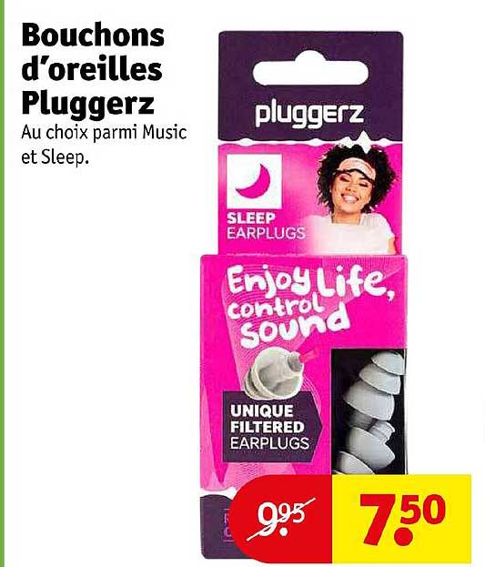 bouchons d'oreilles pluggerz
