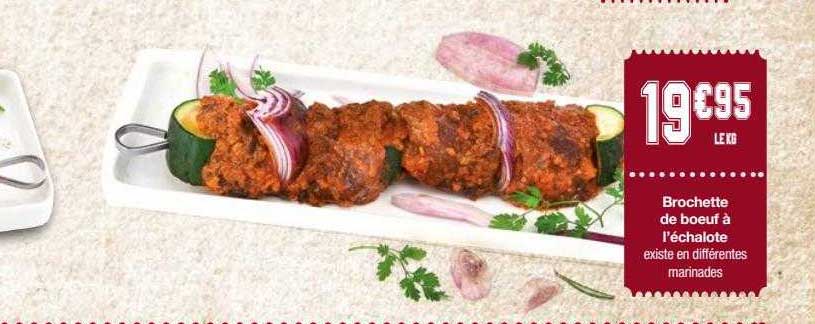 brochette de bœuf à l'échalote