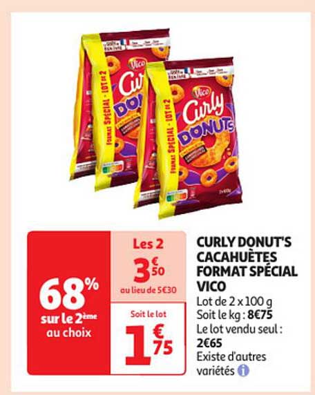 curly donut's cacahuètes format spécial vico