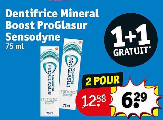 dentifrice mineral boost proglasur sensodyne