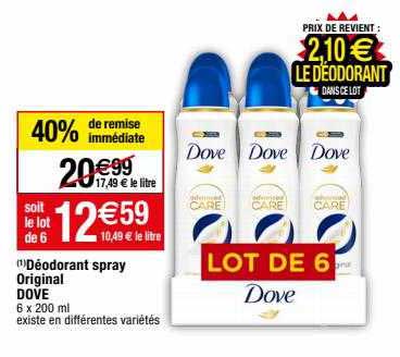 Déodorant Spray Original Dove