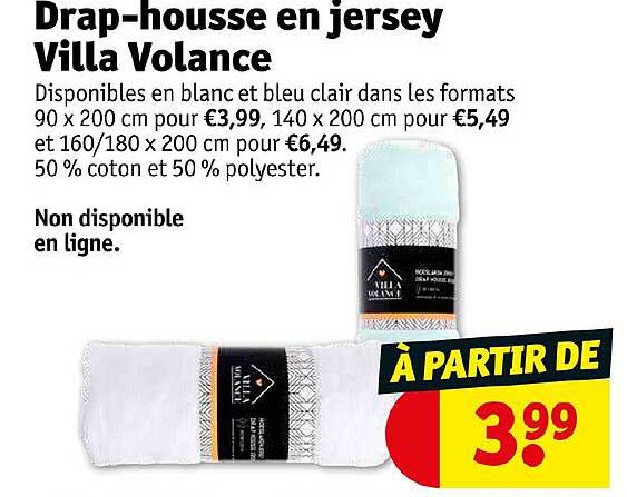 drap-housse en jersey villa volance