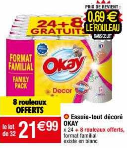 essuie-tout décoré okay