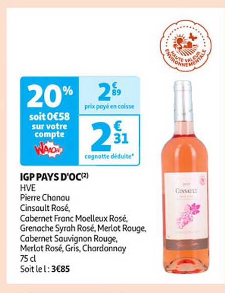 igp pays d'oc hve pierre chanau