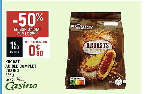 kroast au blé complet casino